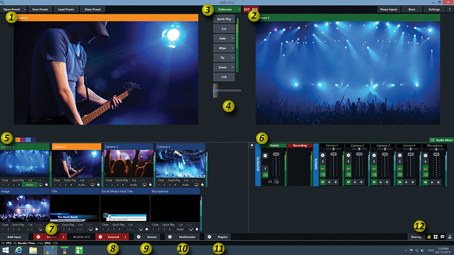 vMix Interface