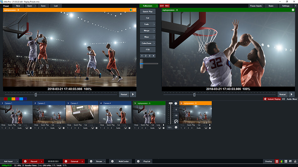 vMix Slow Motion Replay Software vMix