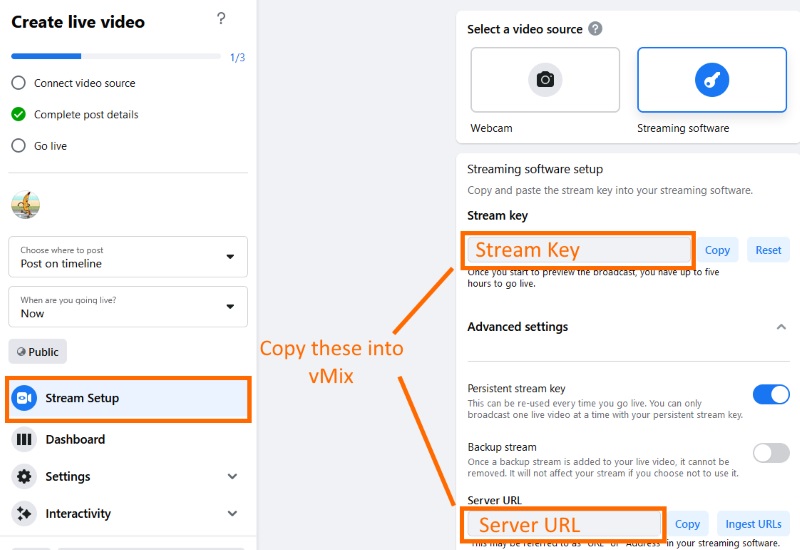 Streaming To Facebook Live Manually Using Custom Rtmp Server Vmix Streaming To Facebook Live Manually Using Custom Rtmp Server Vmix